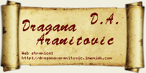 Dragana Aranitović vizit kartica